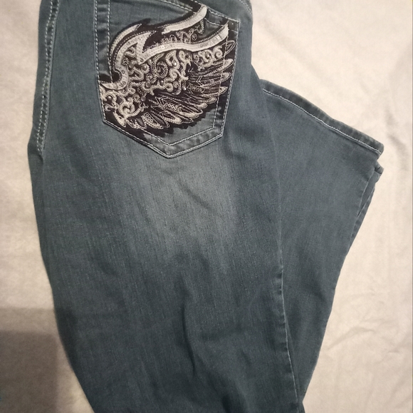 Womens Rockin Denim Jean's medium wash - Picture 2 of 5
